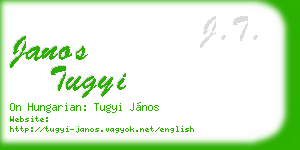 janos tugyi business card